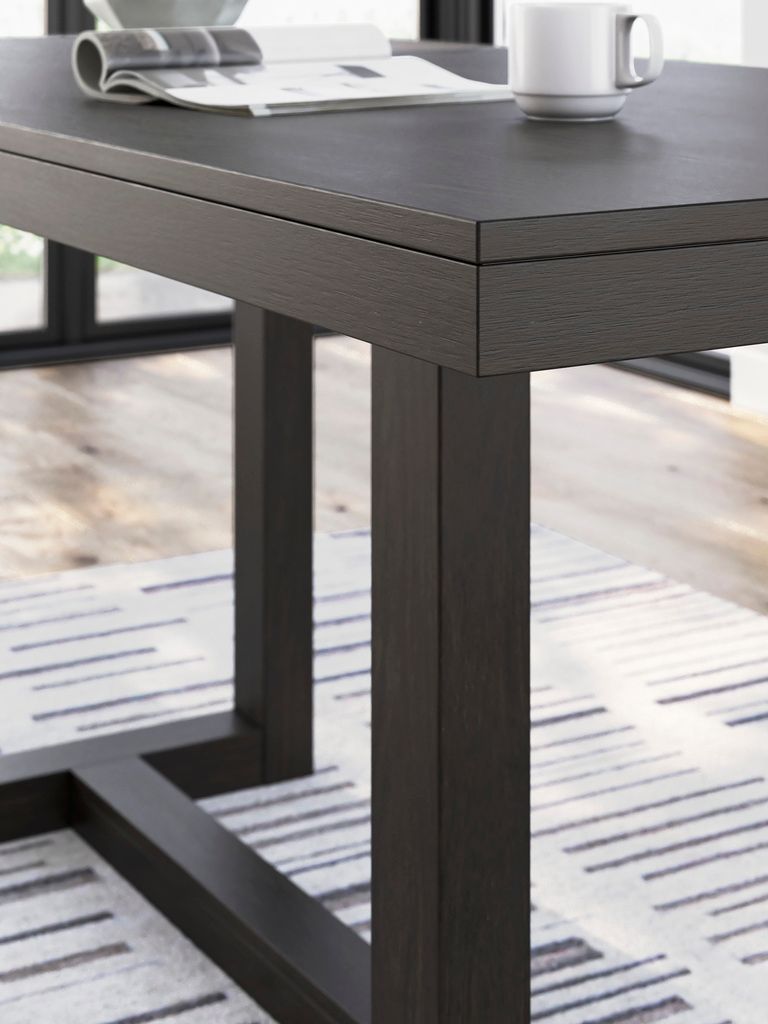 Neymorton Counter Height Dining Table In Dark Grayish Brown D61813