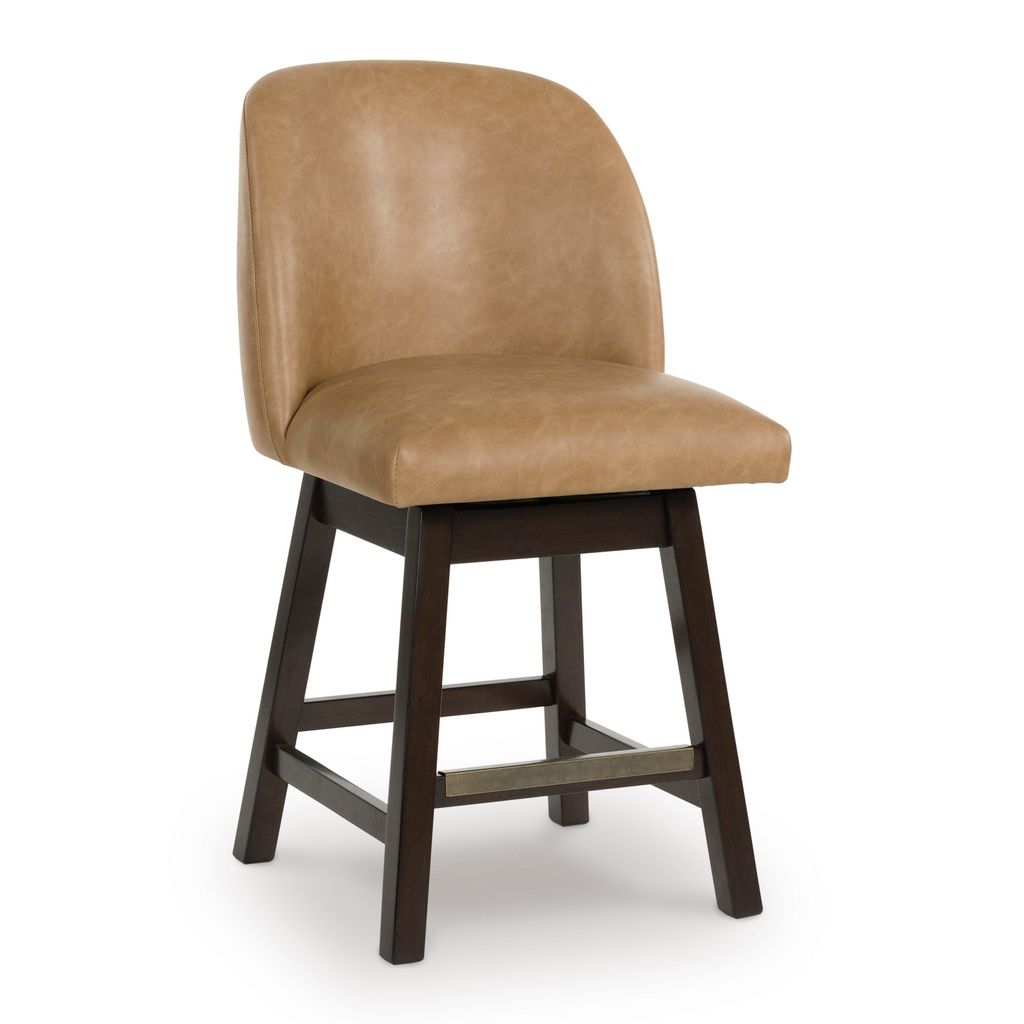 Neymorton Counter Height Barstool Set of 2 In Brown D618324