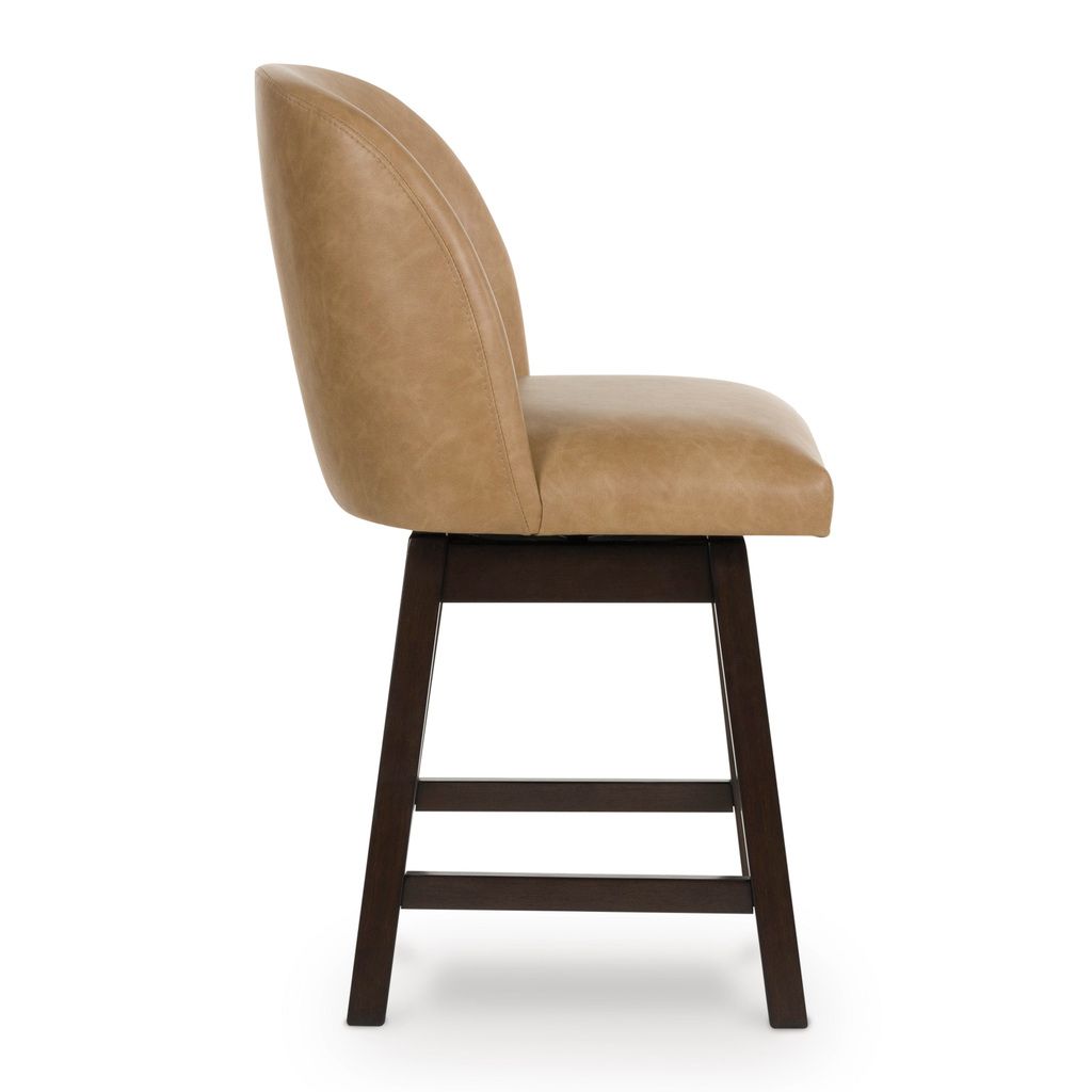 Neymorton Counter Height Barstool Set of 2 In Brown D618324