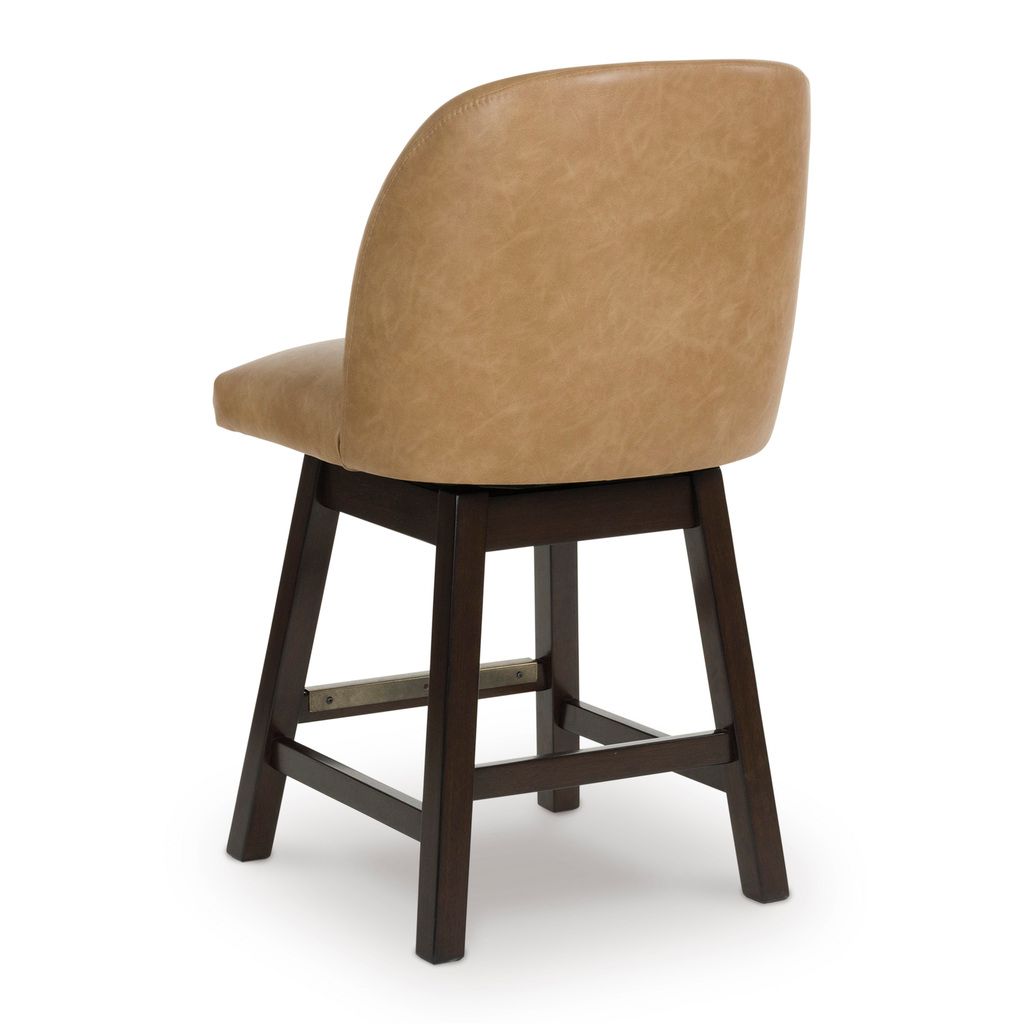 Neymorton Counter Height Barstool Set of 2 In Brown D618324