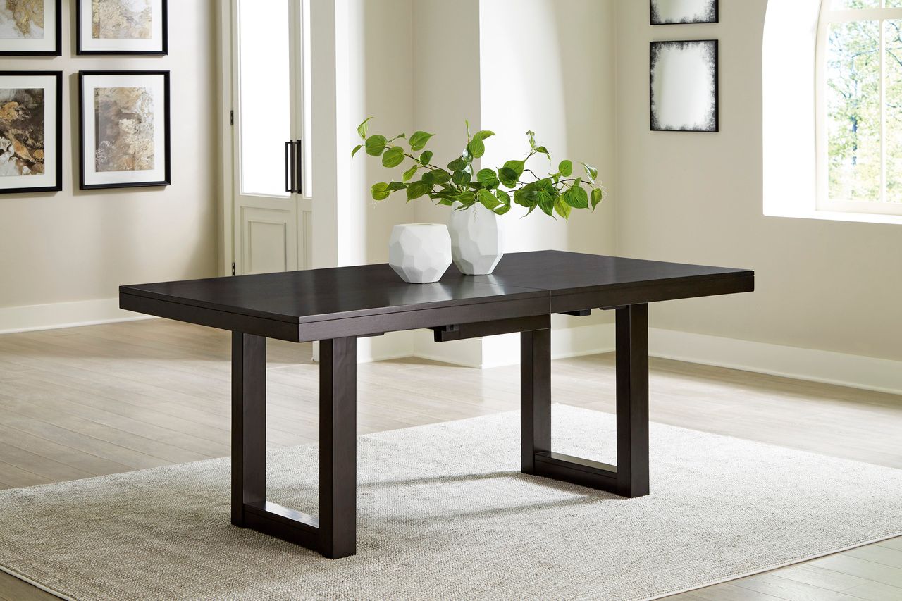 Neymorton Dining Room Set In Dark Grayish Brown D618D4