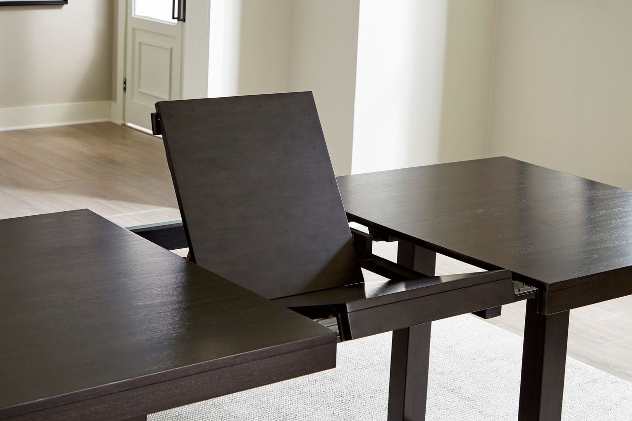 Neymorton Dining Room Set In Dark Grayish Brown D618D4