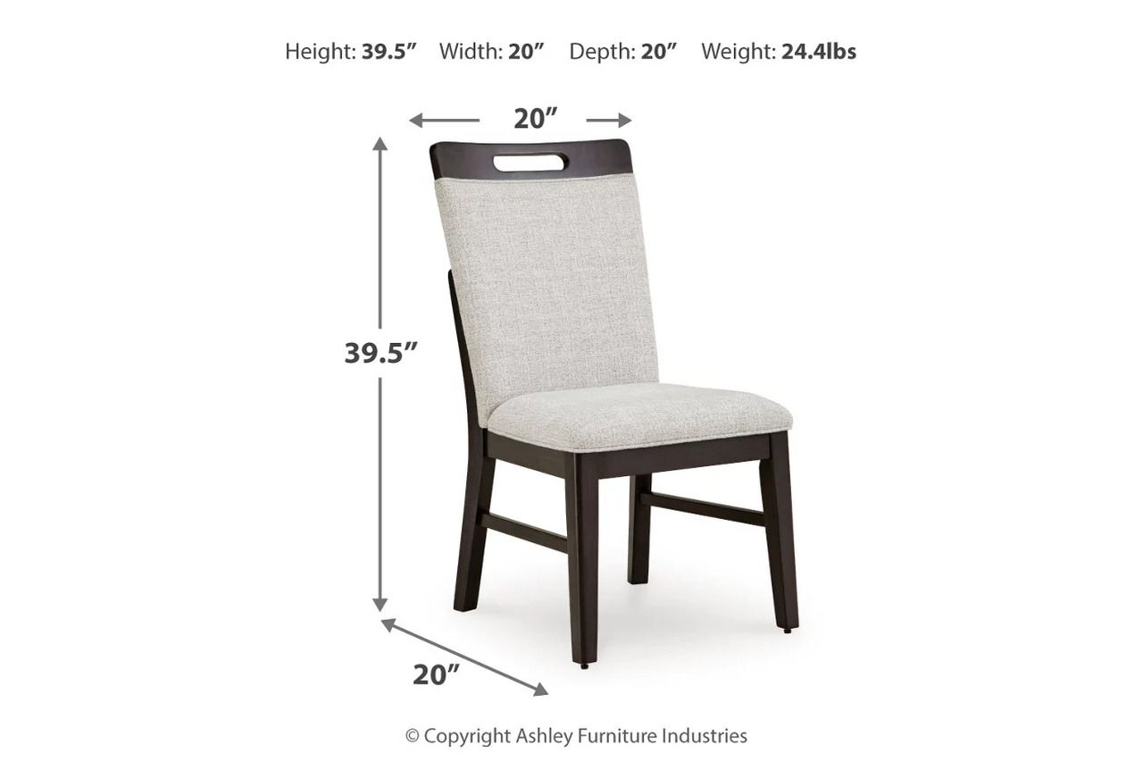 Neymorton Dining Room Set In Dark Grayish Brown D618D4