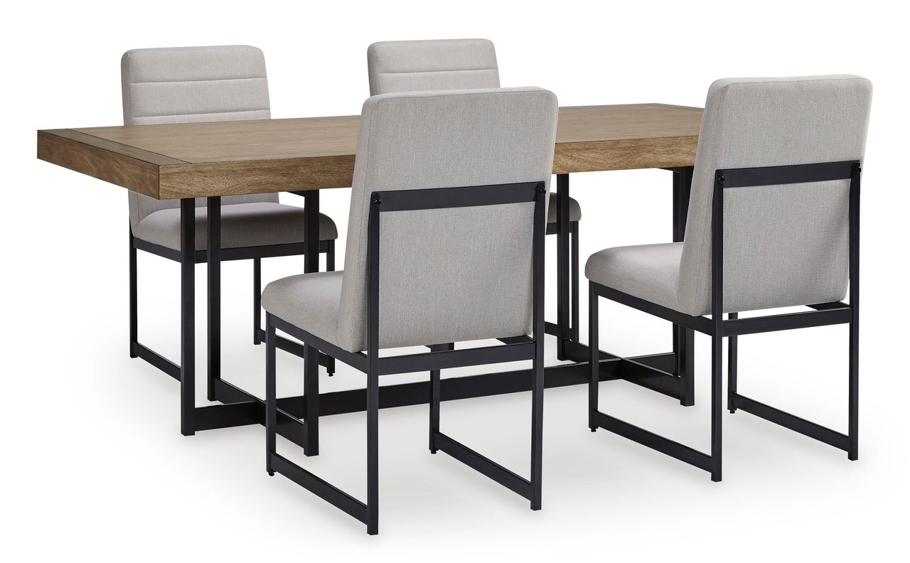 Tomtyn Dining Room Set In Light Brown D622D1