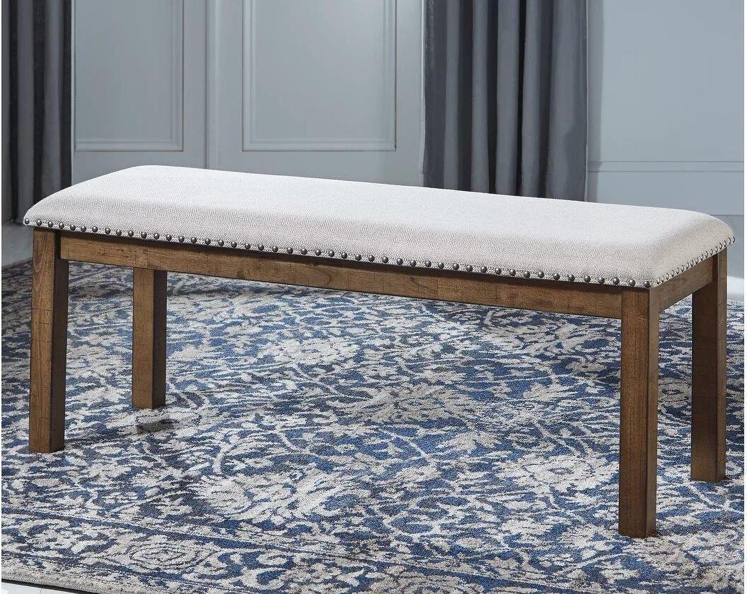 Moriville Beige Upholstered Bench D63100