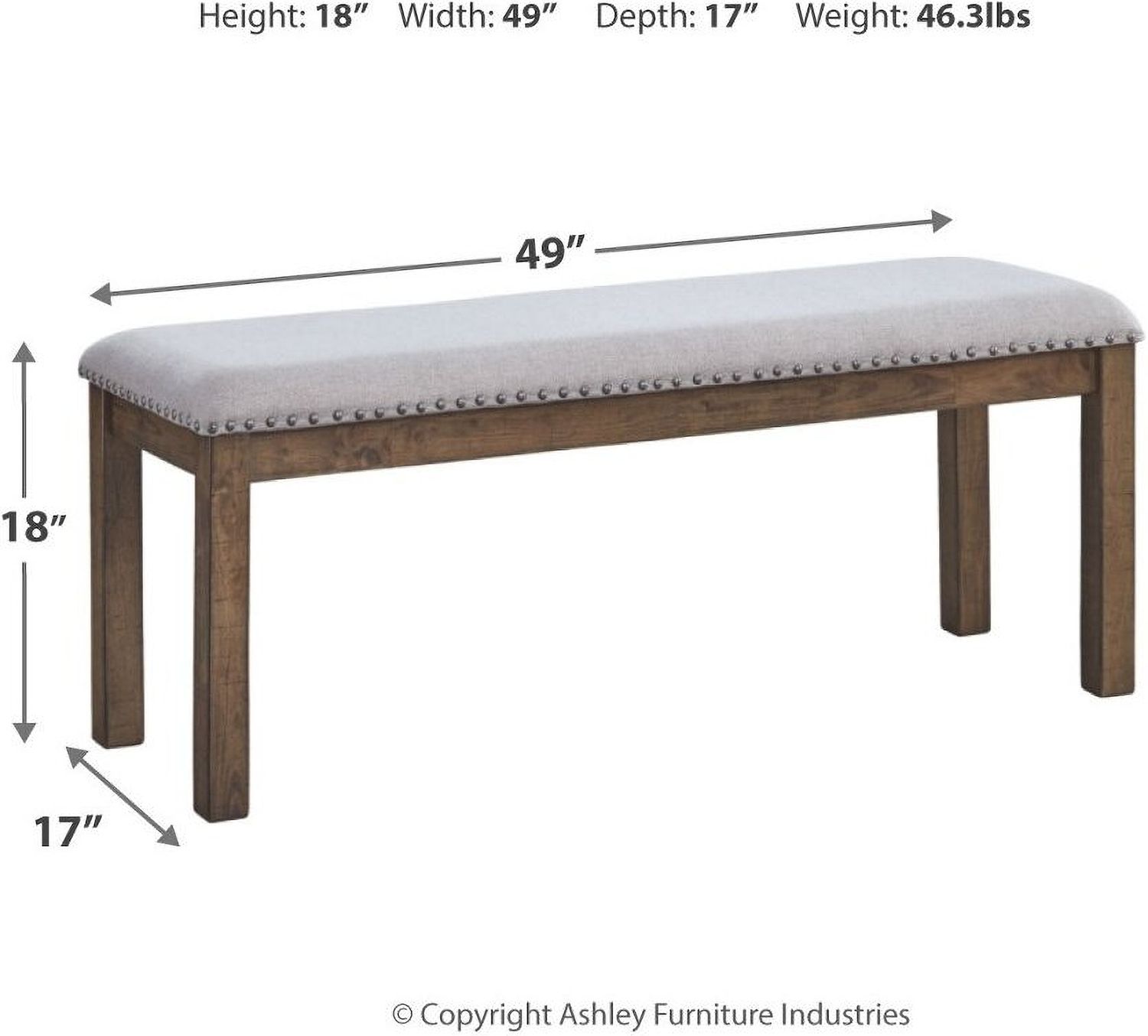 Moriville Beige Upholstered Bench D63100