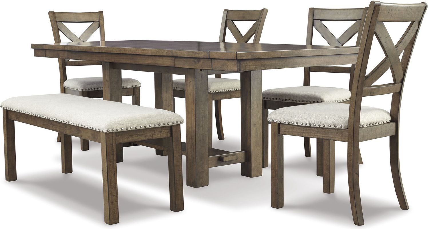 Moriville Beige Upholstered Side Chair Set of 2 D63101