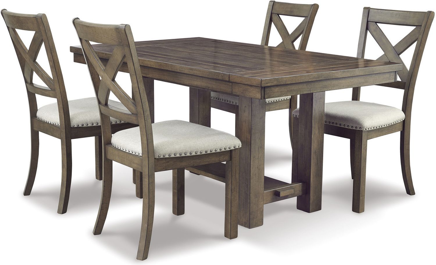 Moriville Beige Upholstered Side Chair Set of 2 D63101