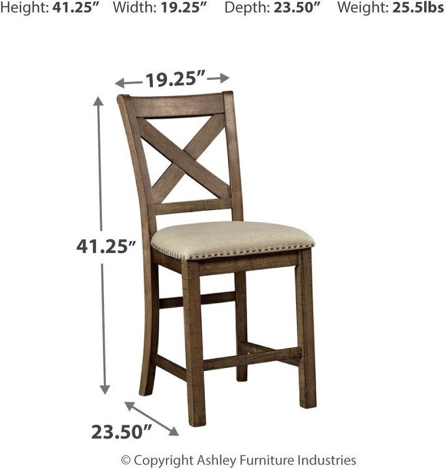Moriville Upholstered Barstool Set of 2 D631124