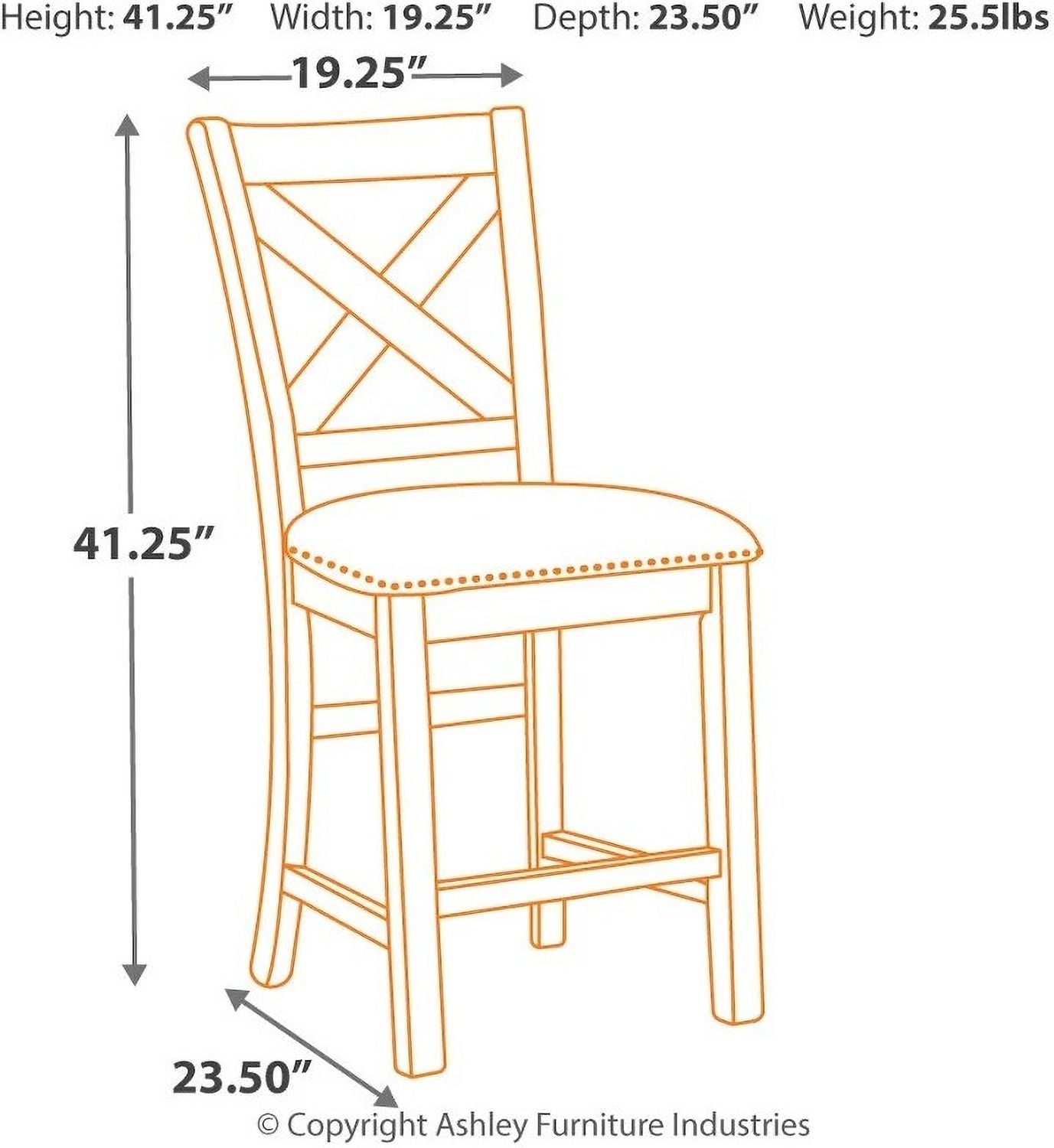 Moriville Upholstered Barstool Set of 2 D631124