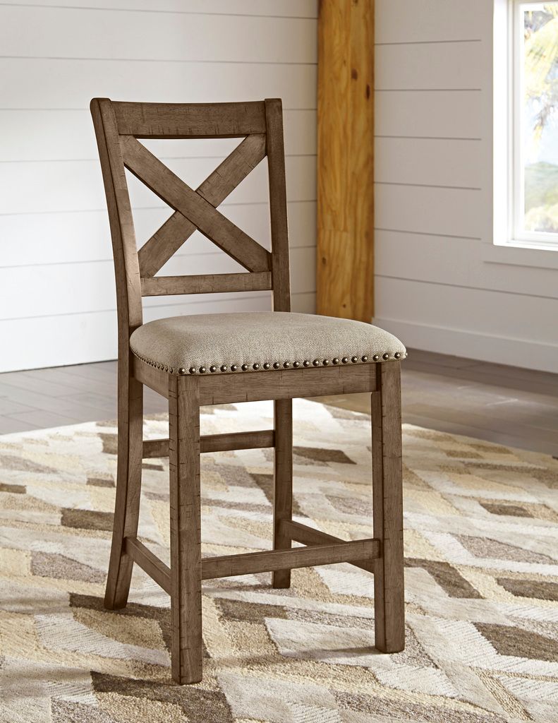 Moriville Upholstered Barstool Set of 2 D631124