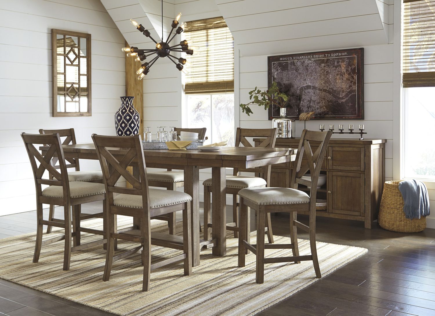 Moriville Upholstered Barstool Set of 2 D631124