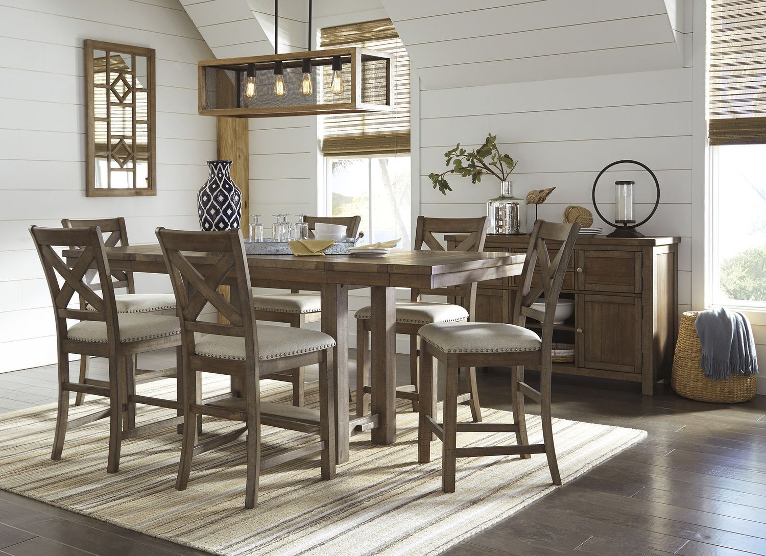 Moriville Upholstered Barstool Set of 2 D631124