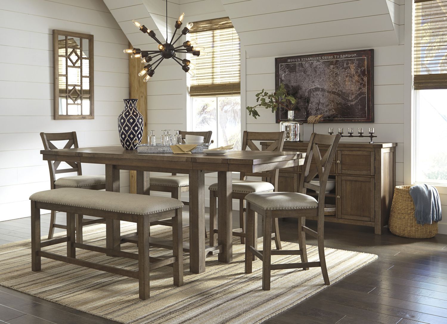 Moriville Upholstered Barstool Set of 2 D631124