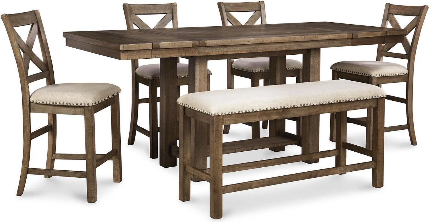 Ashley Furniture Moriville 36" Counter Height Dining Extension Table, Brown D63132