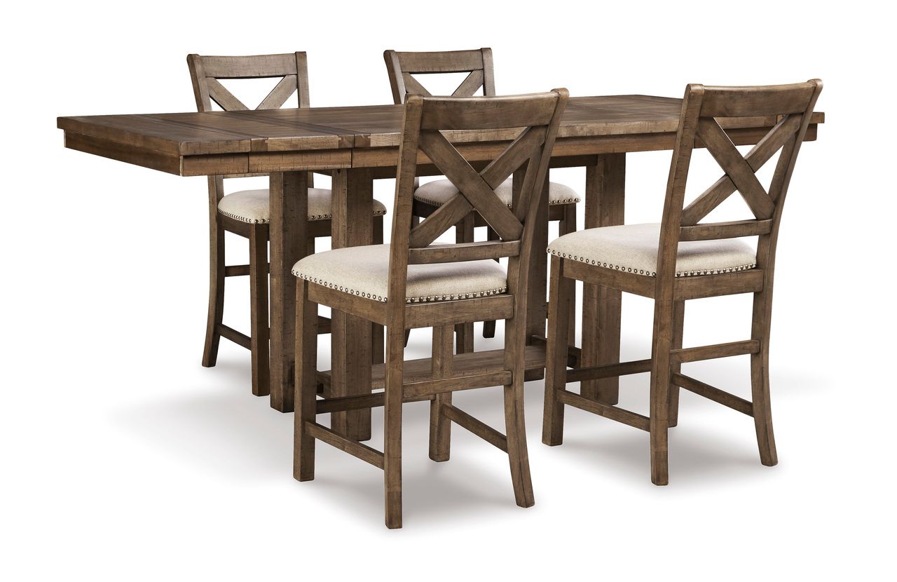 Ashley Furniture Moriville 36" Counter Height Dining Extension Table, Brown D63132
