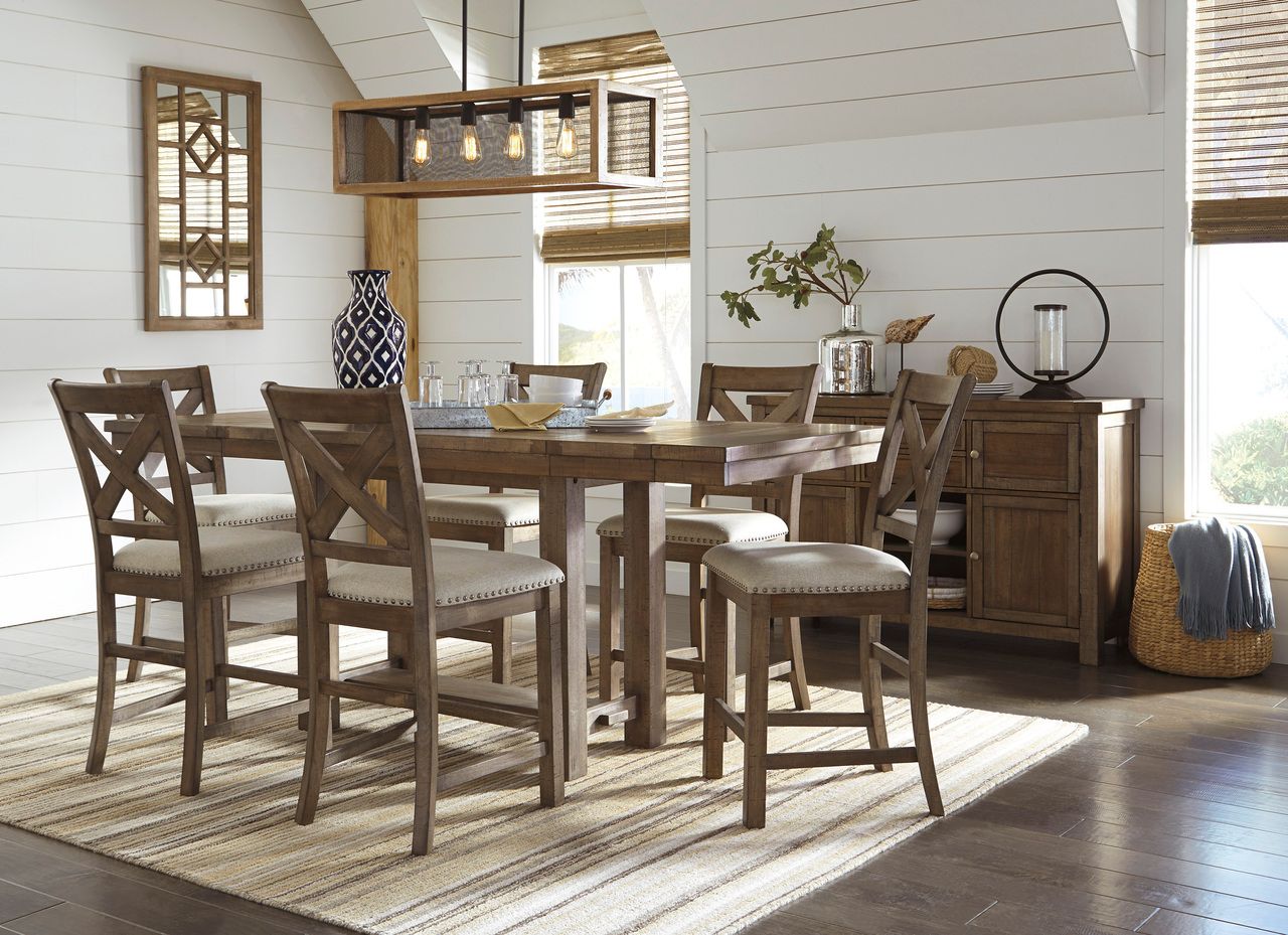 Ashley Furniture Moriville 36" Counter Height Dining Extension Table, Brown D63132