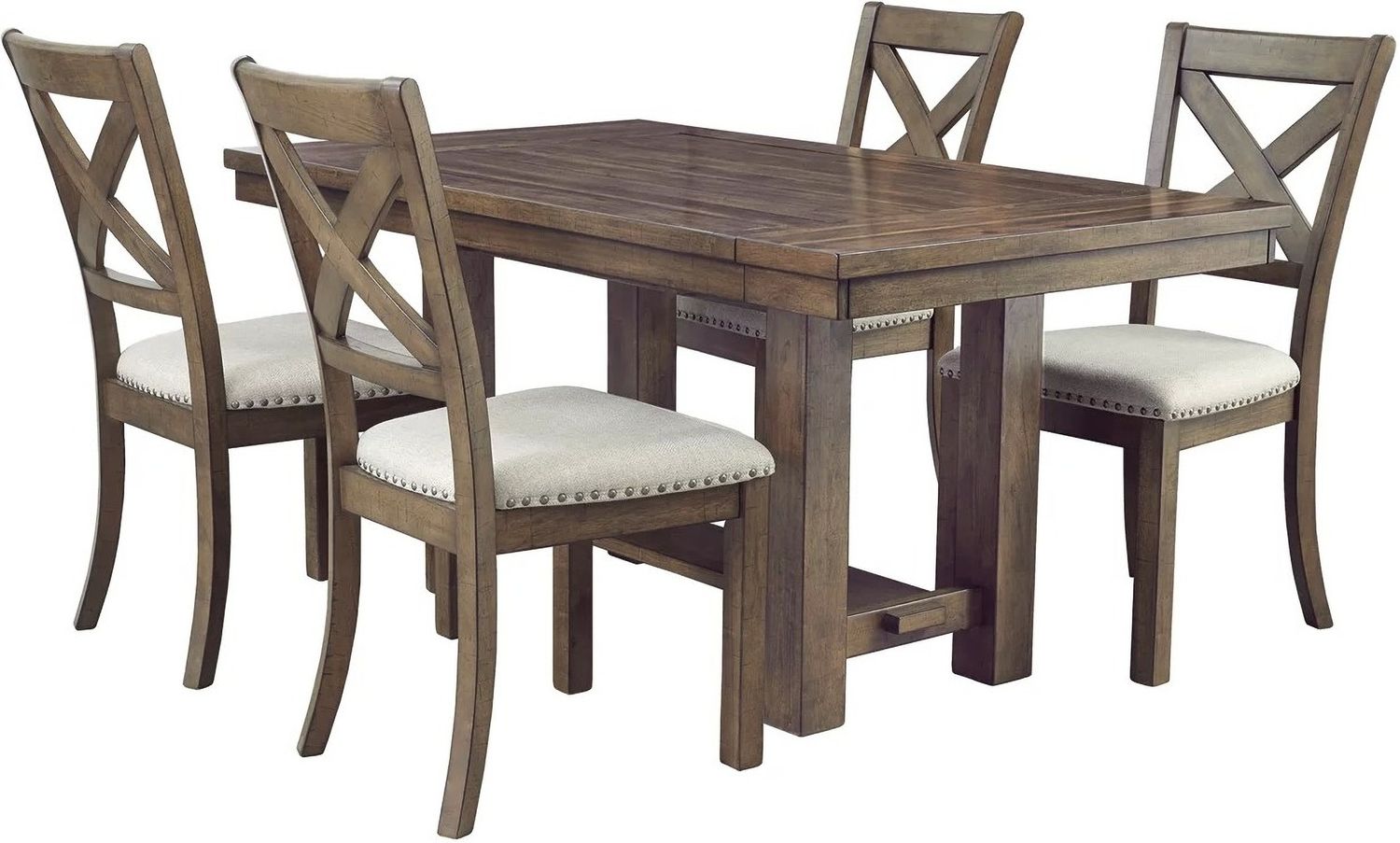 Moriville Grayish Brown Extendable Rectangular Dining Table D63145