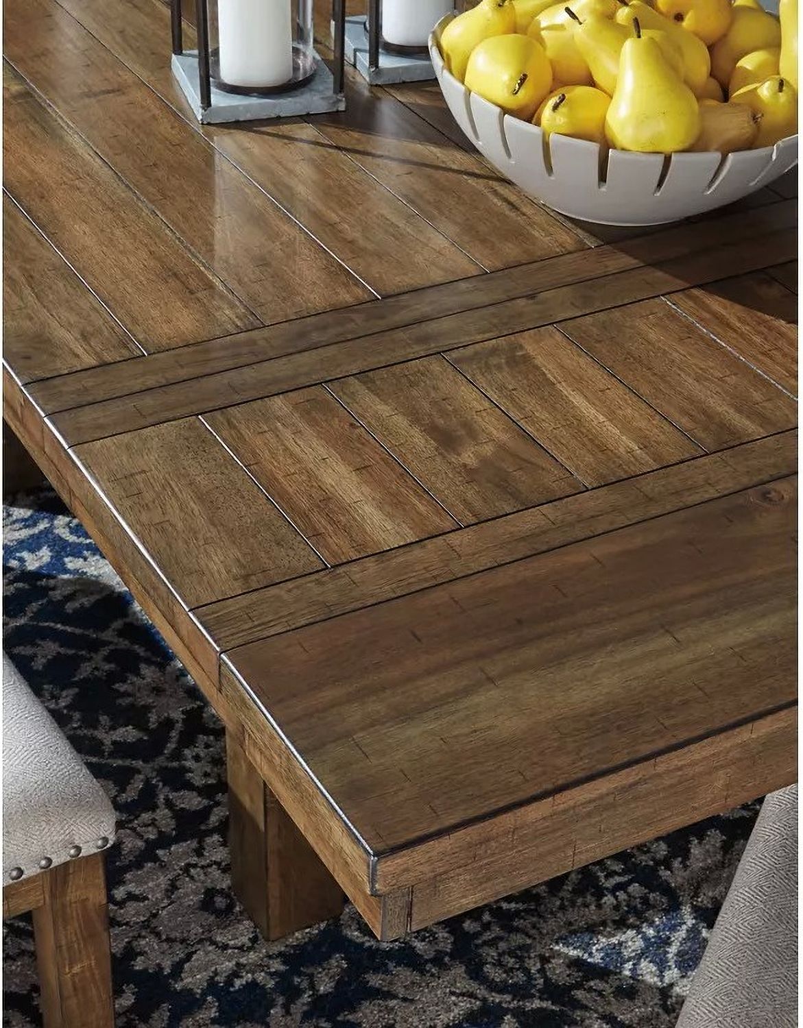 Moriville Grayish Brown Extendable Rectangular Dining Table D63145