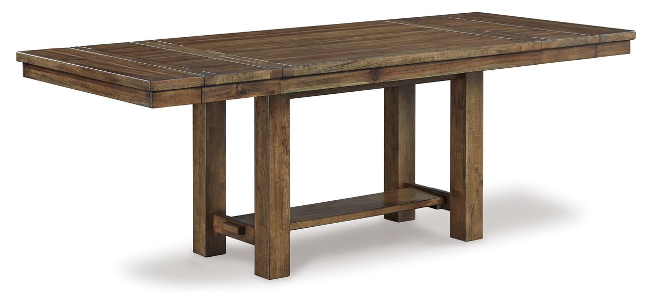 Moriville Grayish Brown Extendable Rectangular Dining Table D63145