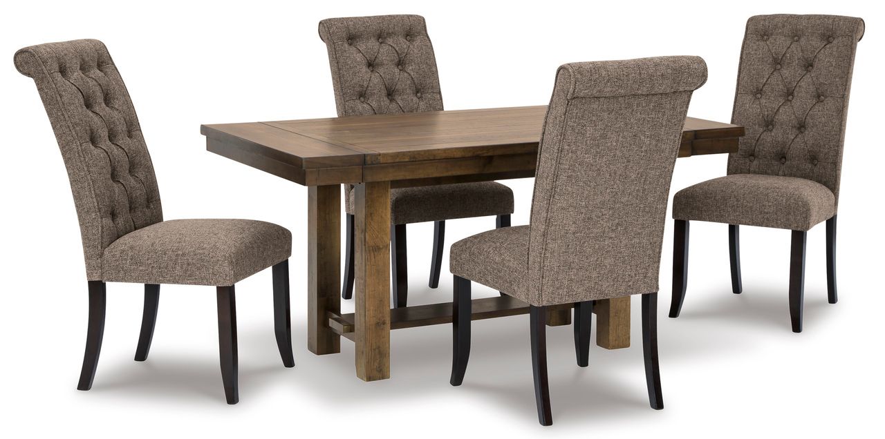 Moriville Grayish Brown Extendable Rectangular Dining Table D63145