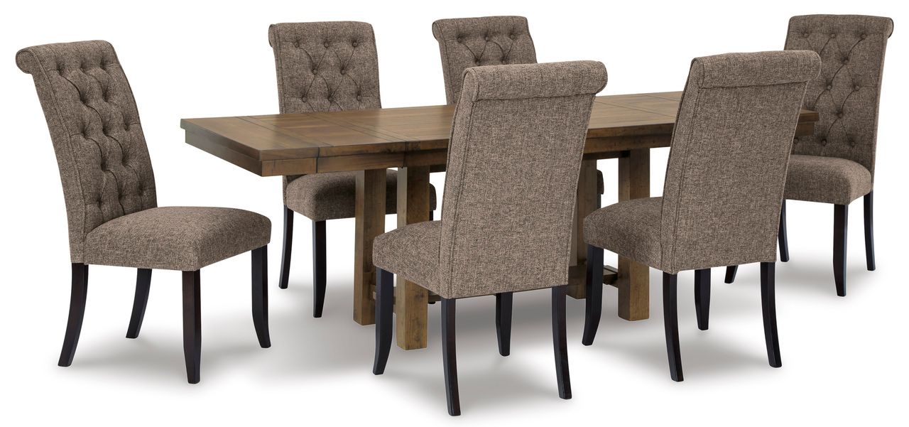 Moriville Grayish Brown Extendable Rectangular Dining Table D63145