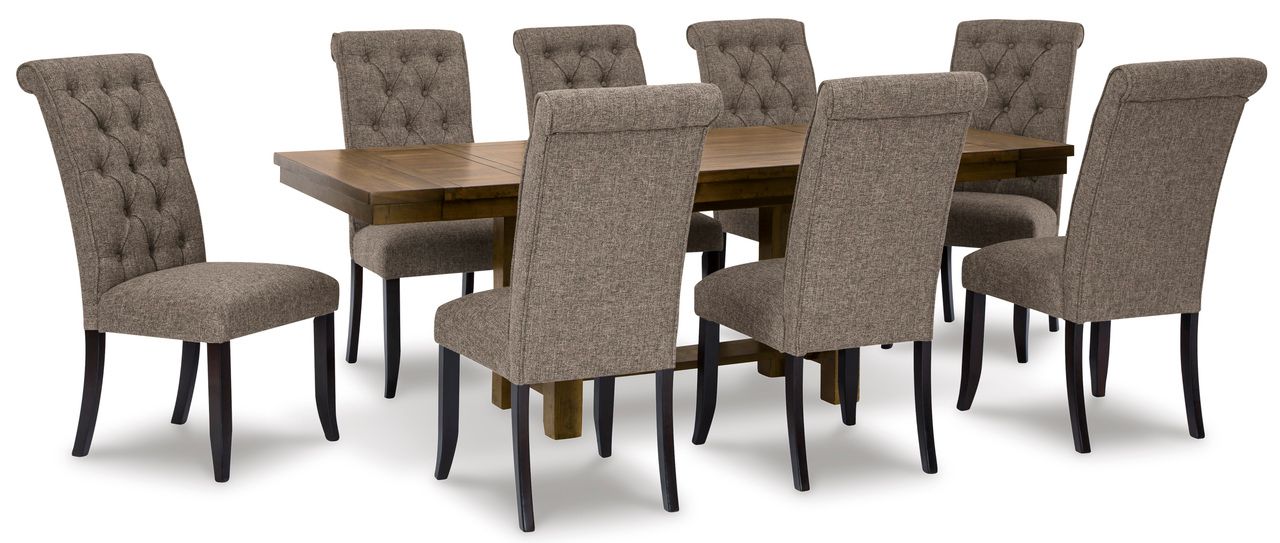 Moriville Grayish Brown Extendable Rectangular Dining Table D63145