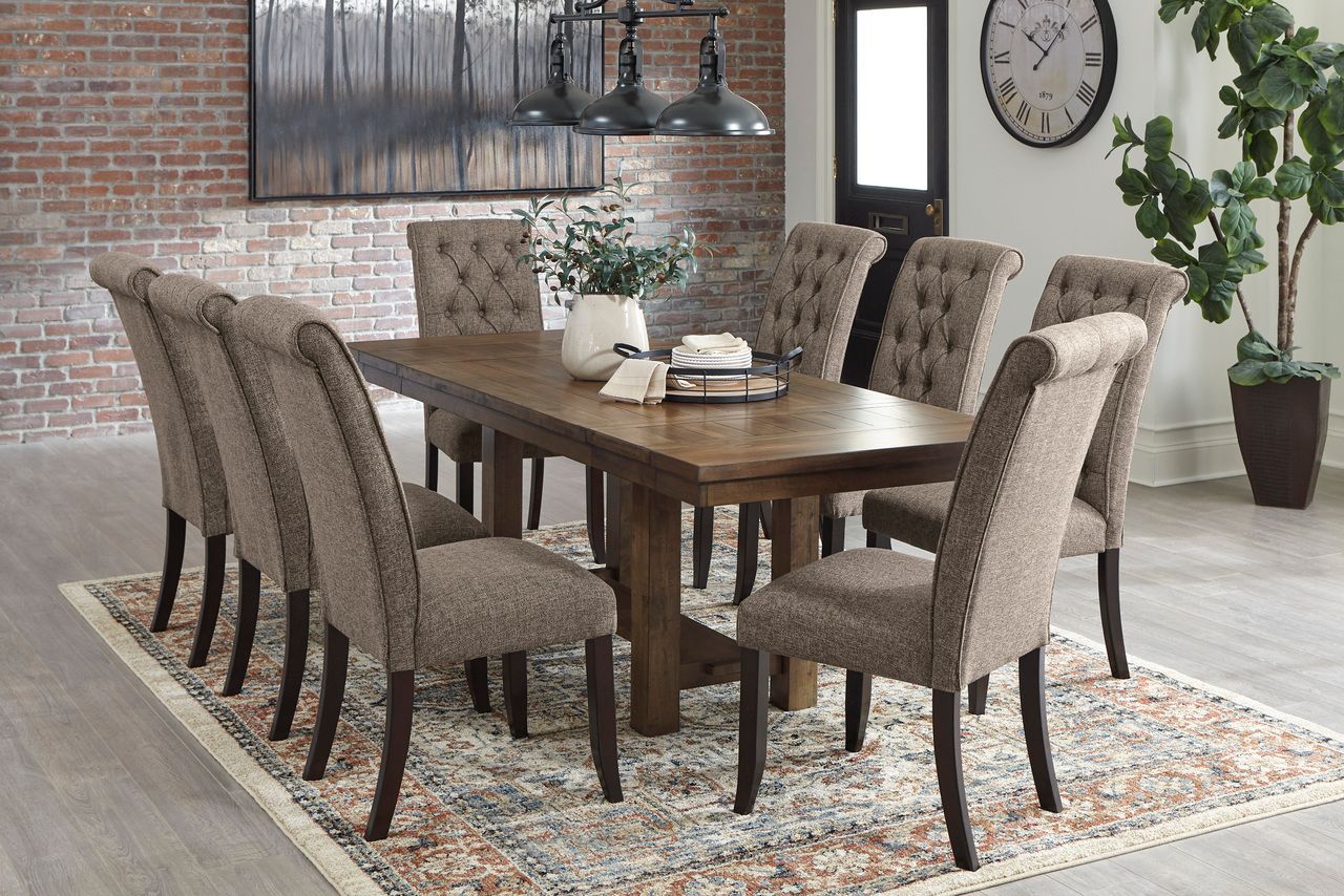 Moriville Grayish Brown Extendable Rectangular Dining Table D63145