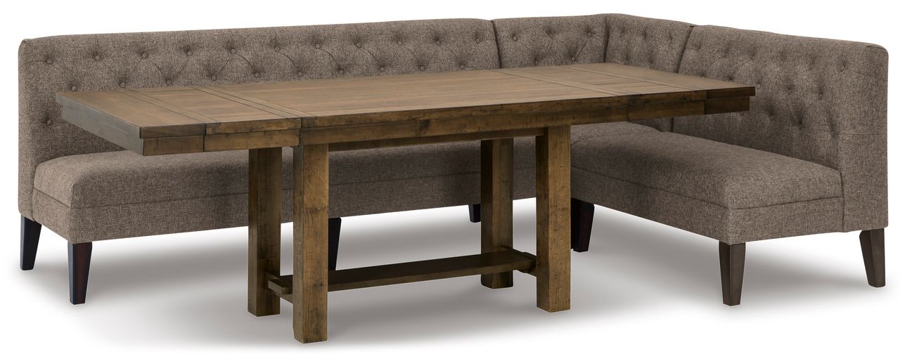 Moriville Grayish Brown Extendable Rectangular Dining Table D63145