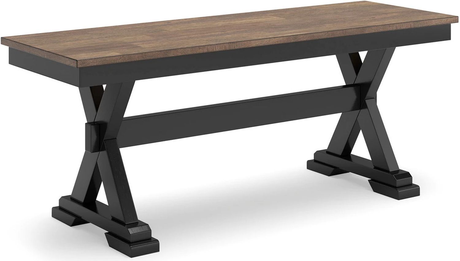 Wildenauer 50 Inch Dining Bench In Brown/Black D63400