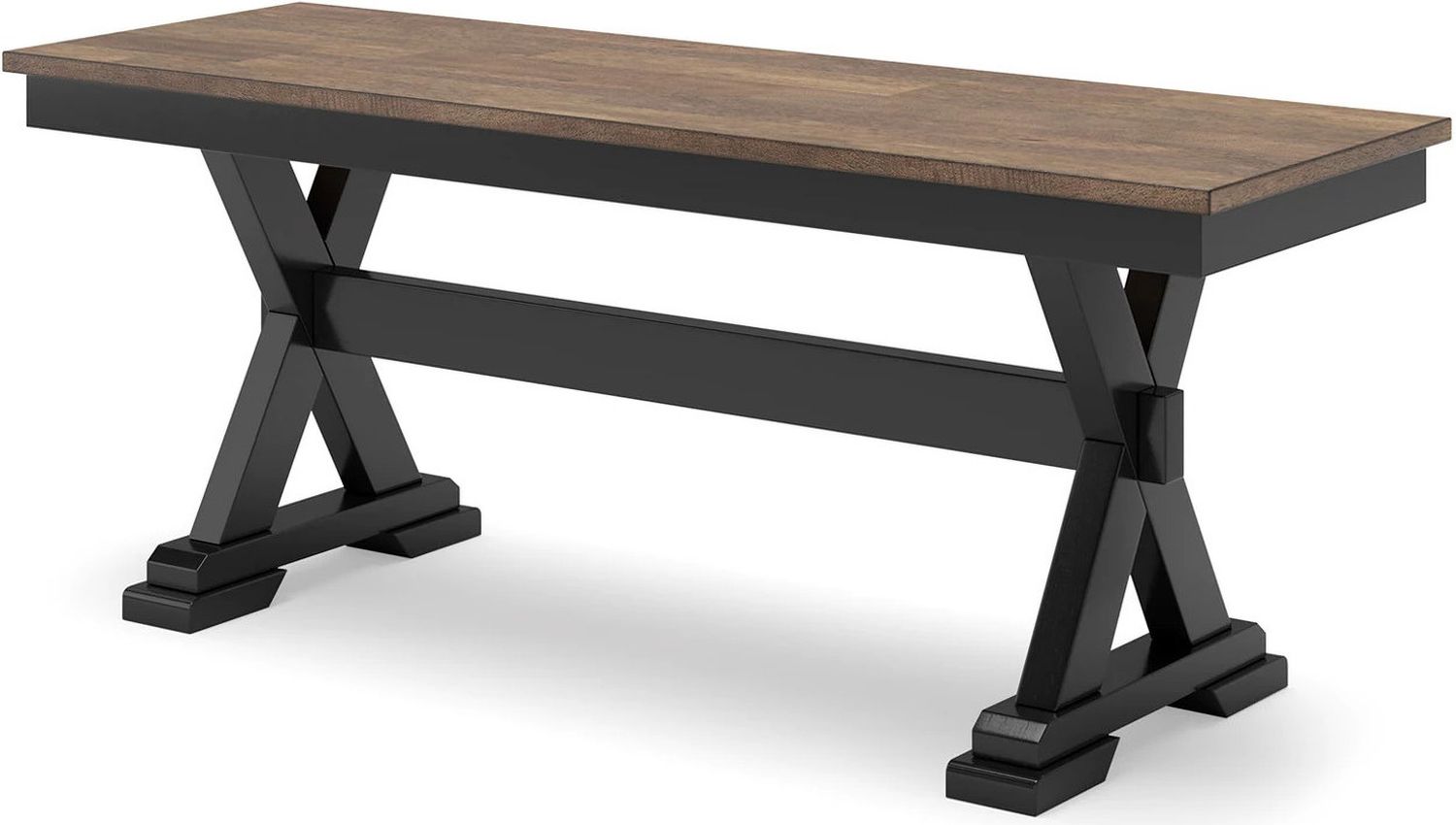 Wildenauer 50 Inch Dining Bench In Brown/Black D63400