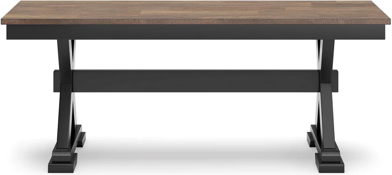Wildenauer 50 Inch Dining Bench In Brown/Black D63400