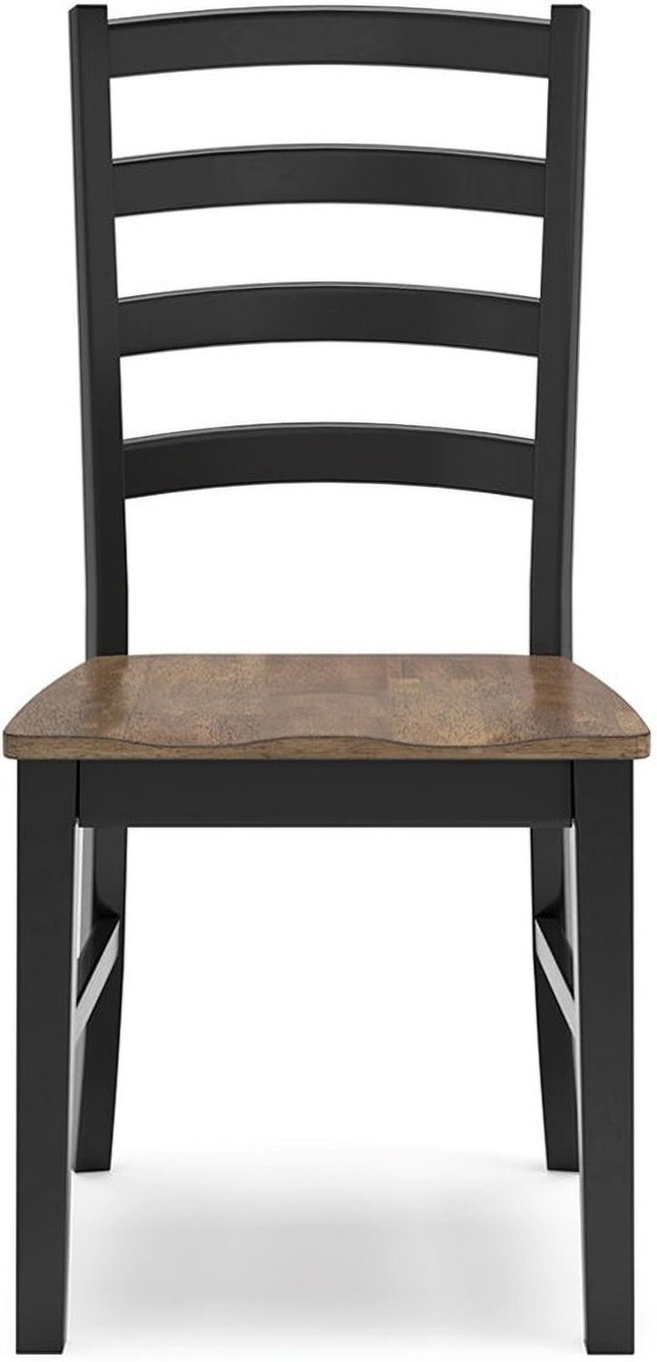 Wildenauer Dining Chair Set of 2 In Brown/Black D63401