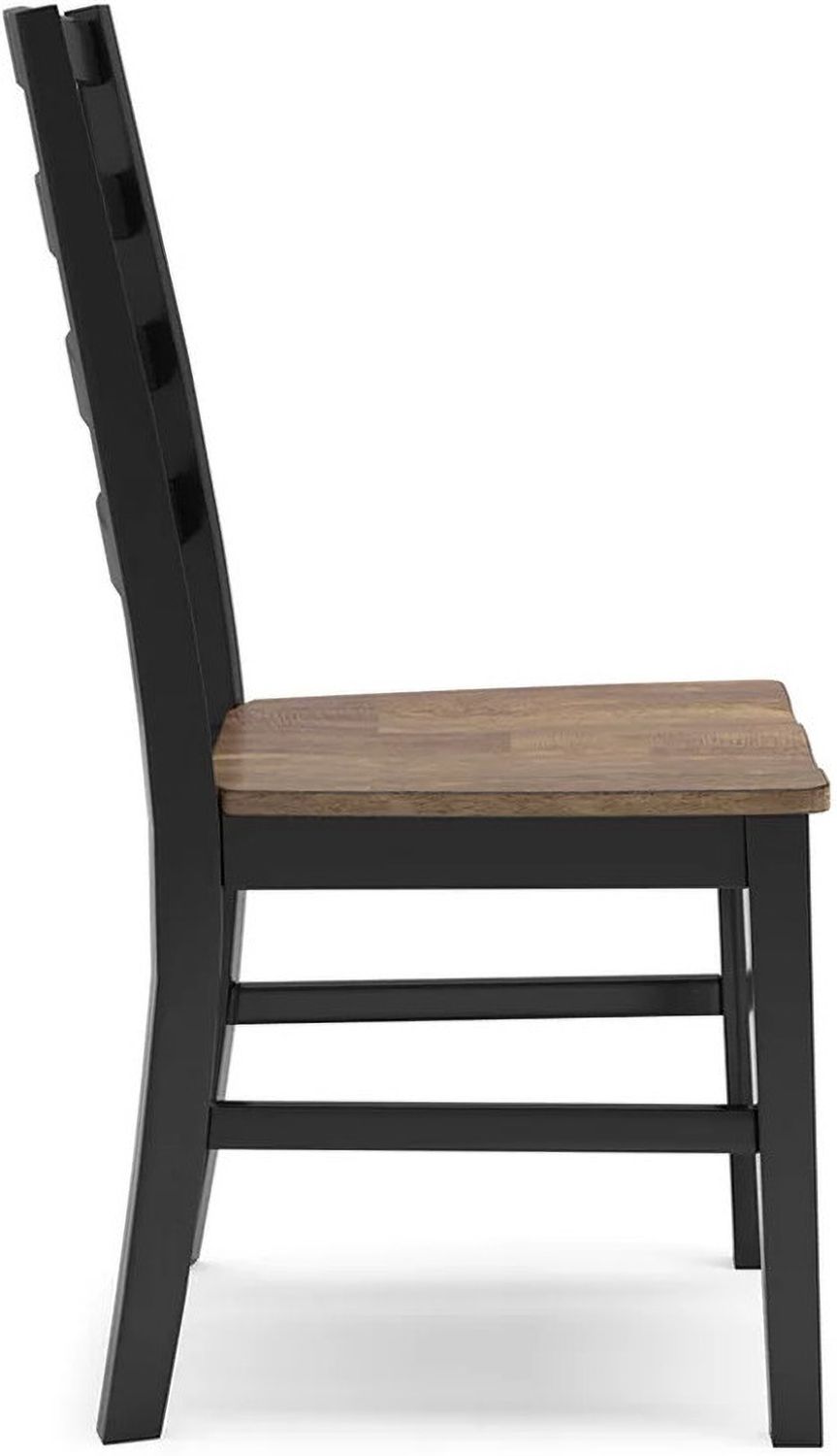 Wildenauer Dining Chair Set of 2 In Brown/Black D63401