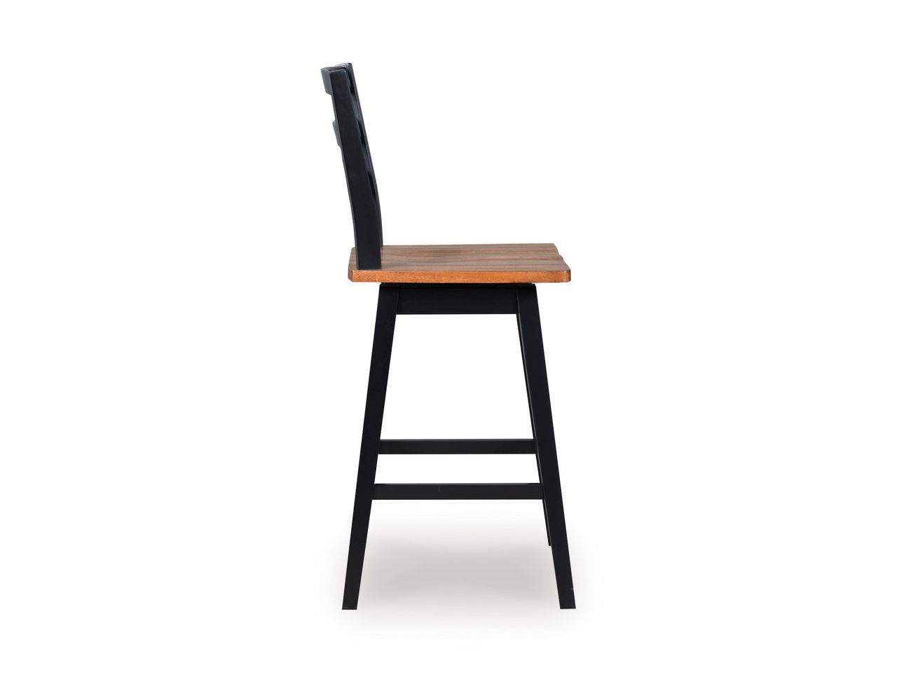 Wildenauer Bar Height Bar Stool Set of 2 In Brown and Black D634230