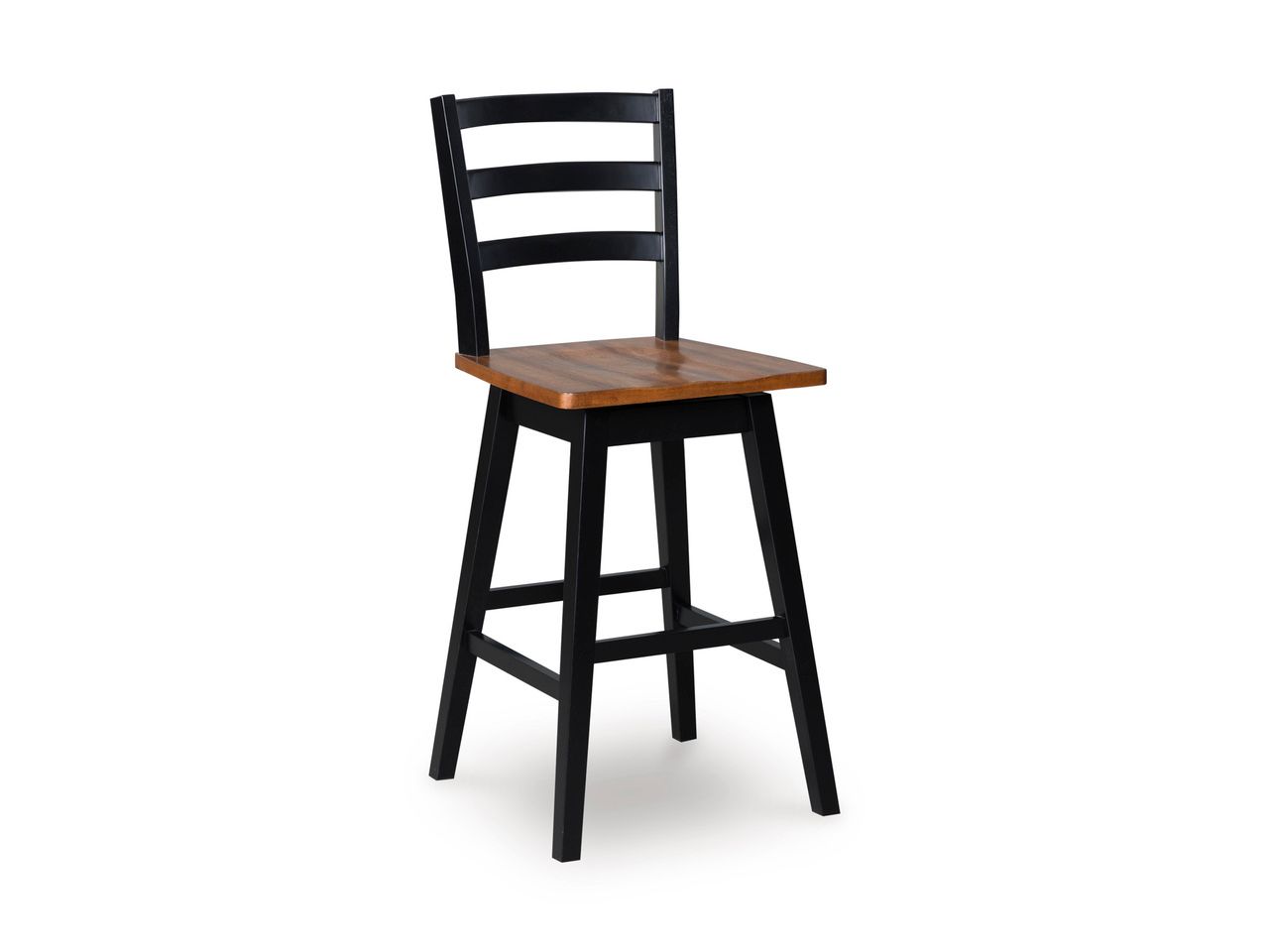 Wildenauer Bar Height Bar Stool Set of 2 In Brown and Black D634230