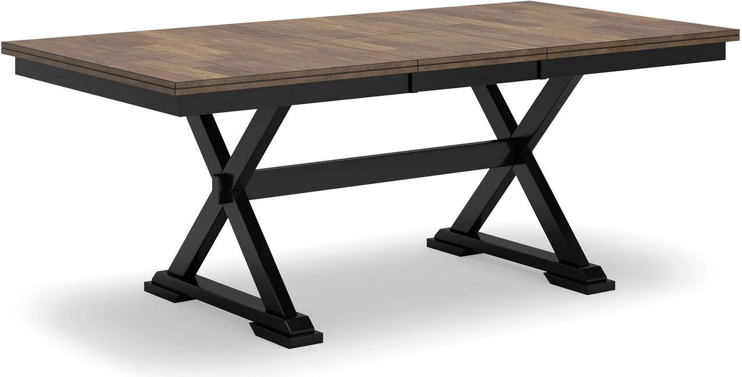 Wildenauer Dining Extension Table In Brown/Black D63435