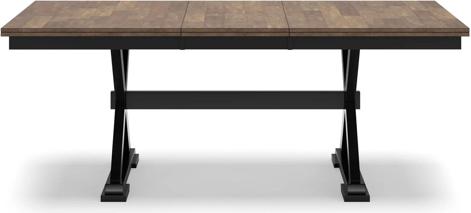 Wildenauer Dining Extension Table In Brown/Black D63435