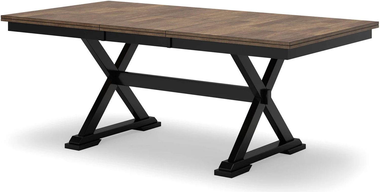 Wildenauer Dining Extension Table In Brown/Black D63435