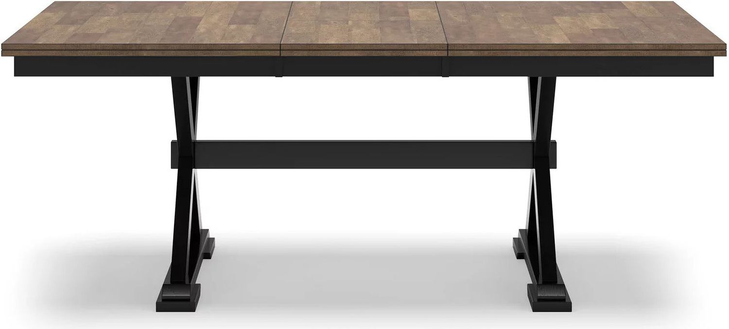 Wildenauer Dining Extension Table In Brown/Black D63435