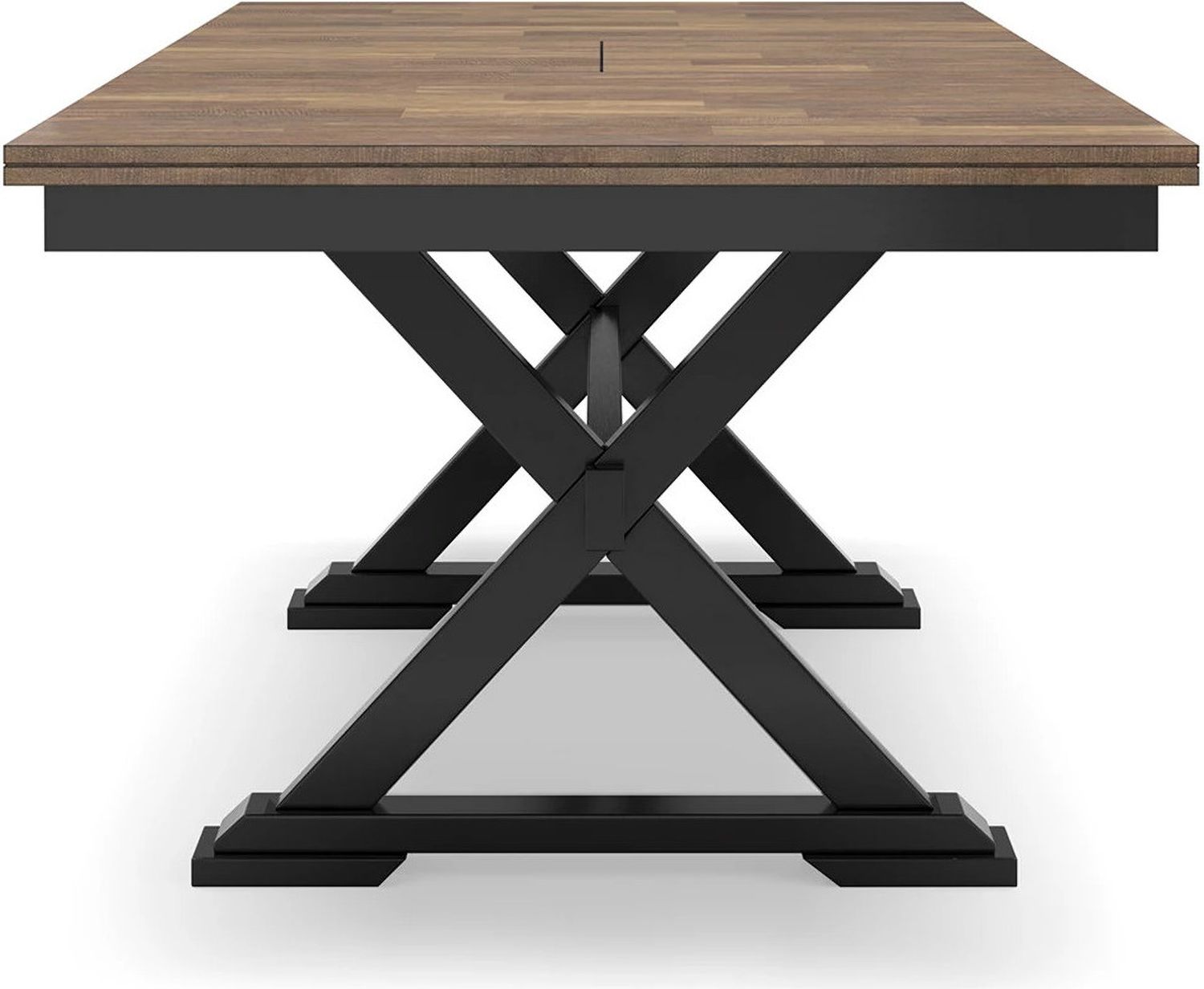 Wildenauer Dining Extension Table In Brown/Black D63435