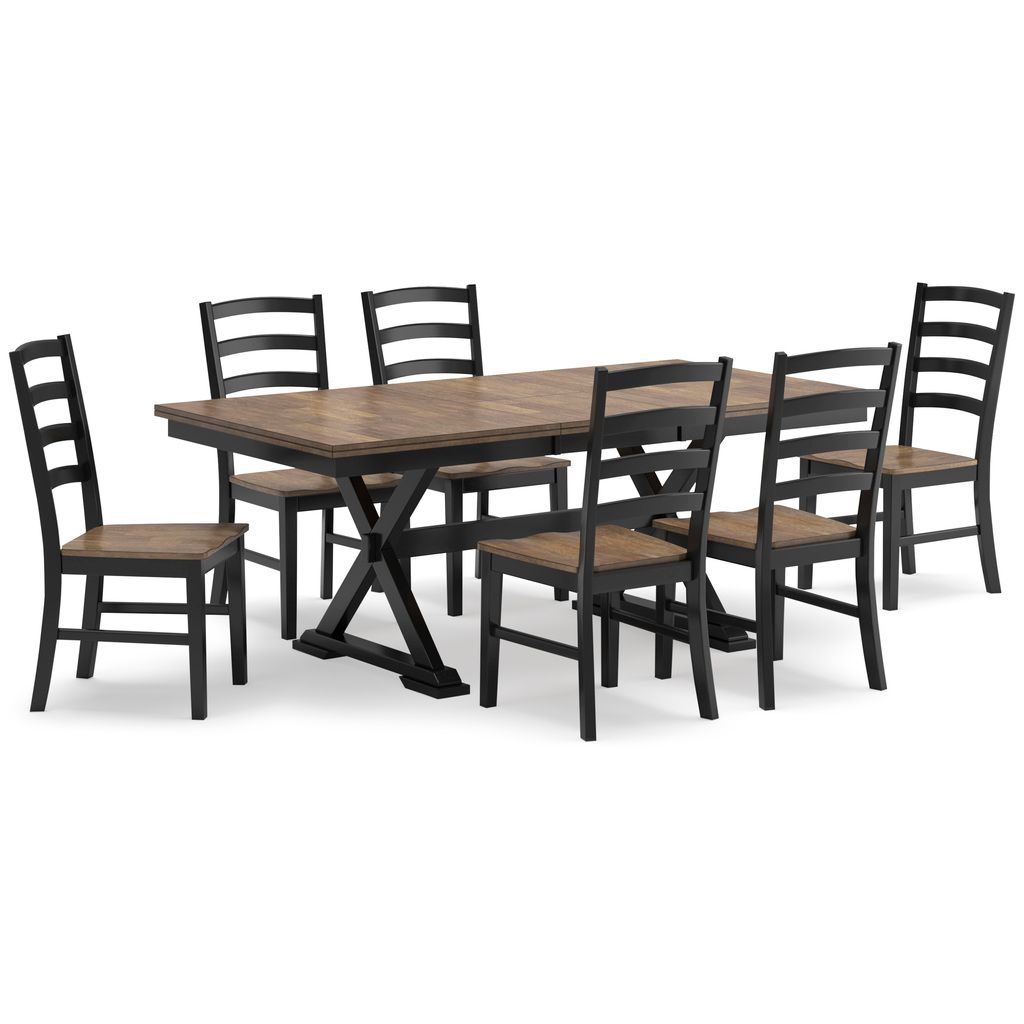 Wildenauer Dining Extension Table In Brown/Black D63435
