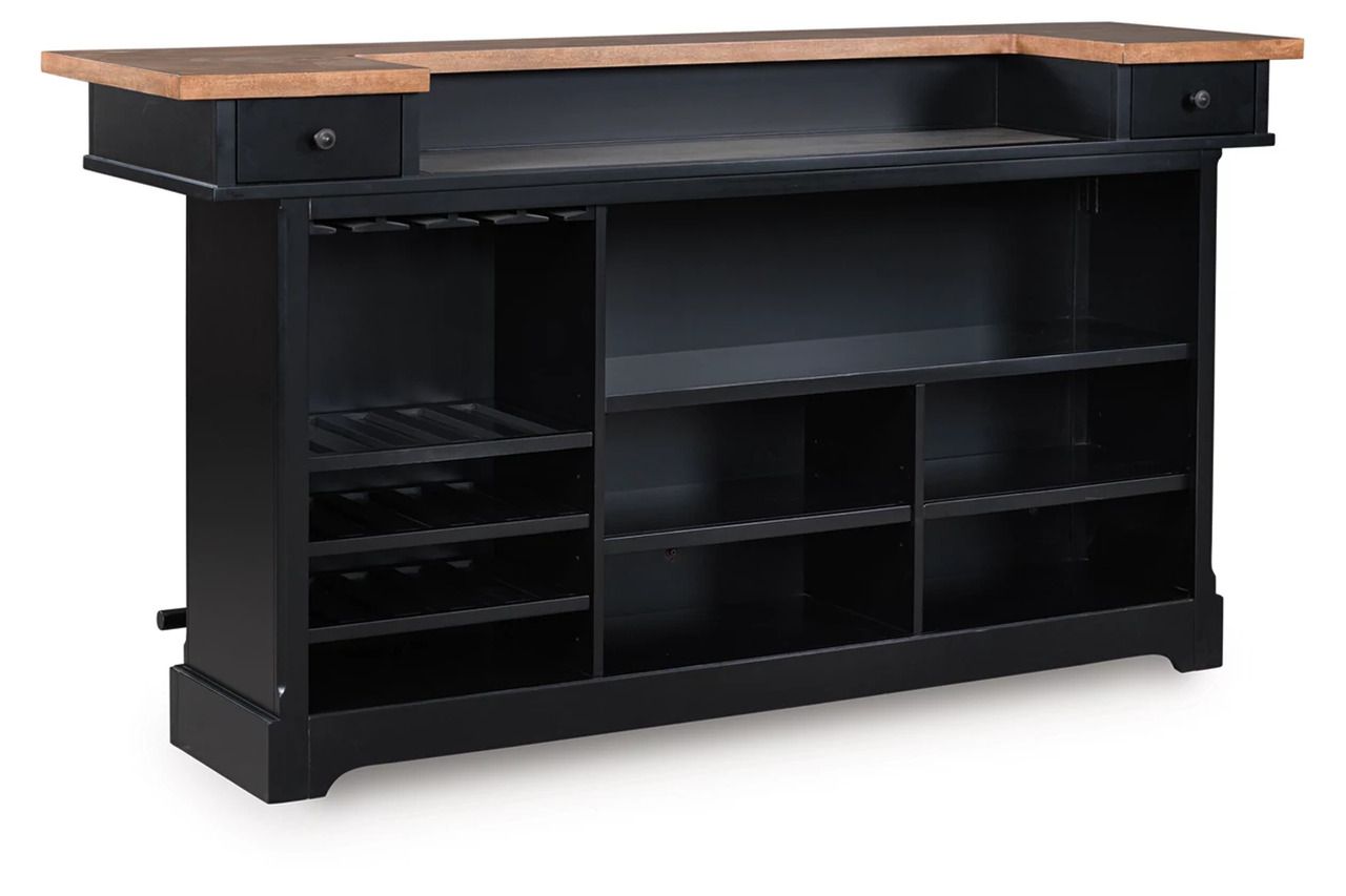 Wildenauer 78 Inch Bar In Brown and Black D63465