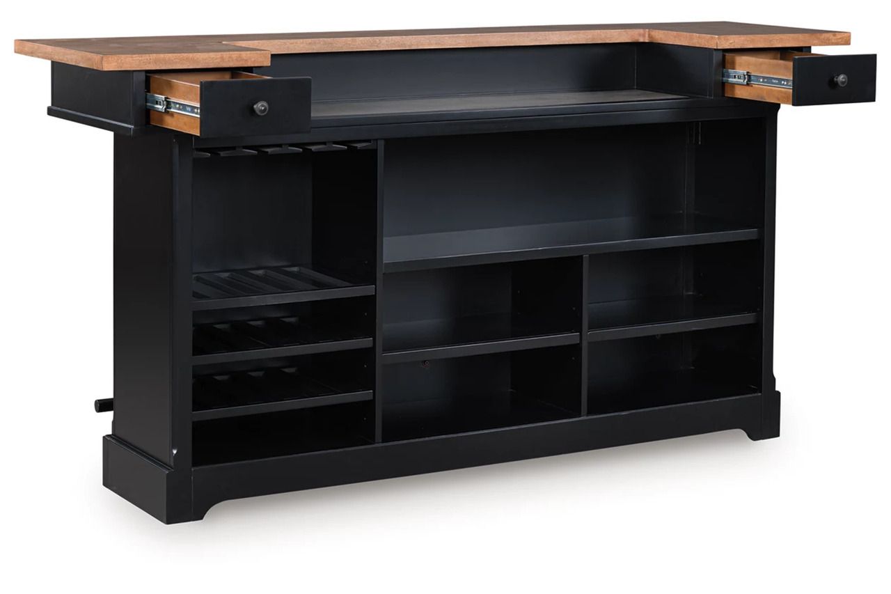 Wildenauer 78 Inch Bar In Brown and Black D63465