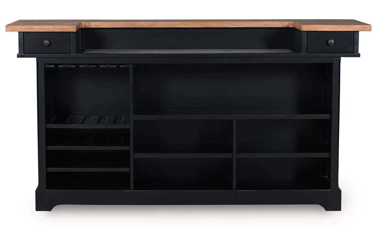 Wildenauer 78 Inch Bar In Brown and Black D63465