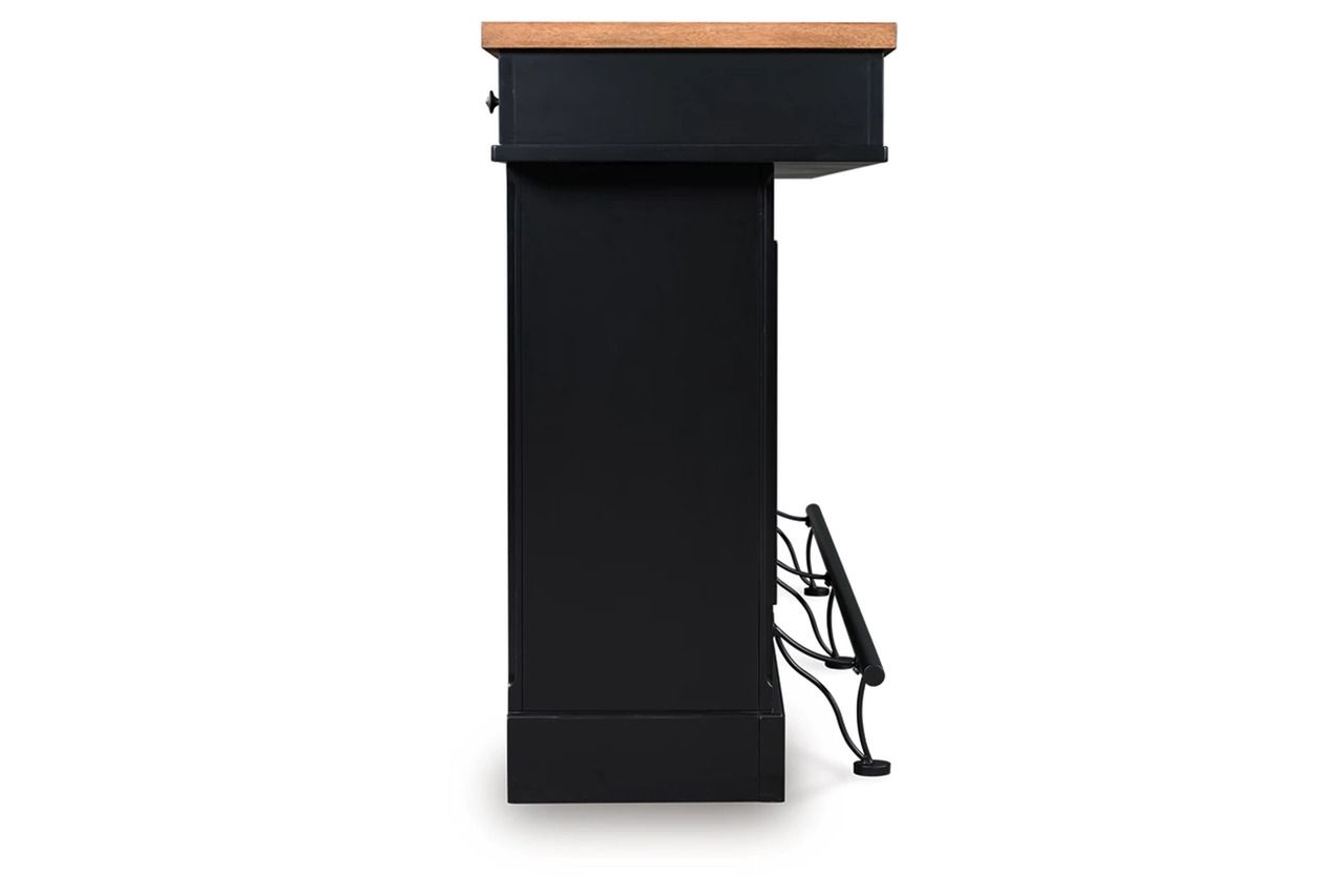 Wildenauer 78 Inch Bar In Brown and Black D63465