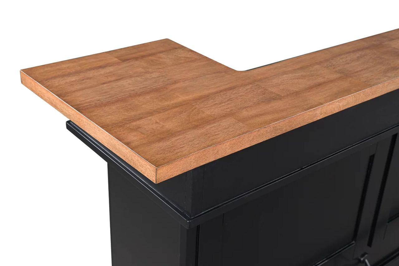 Wildenauer 78 Inch Bar In Brown and Black D63465