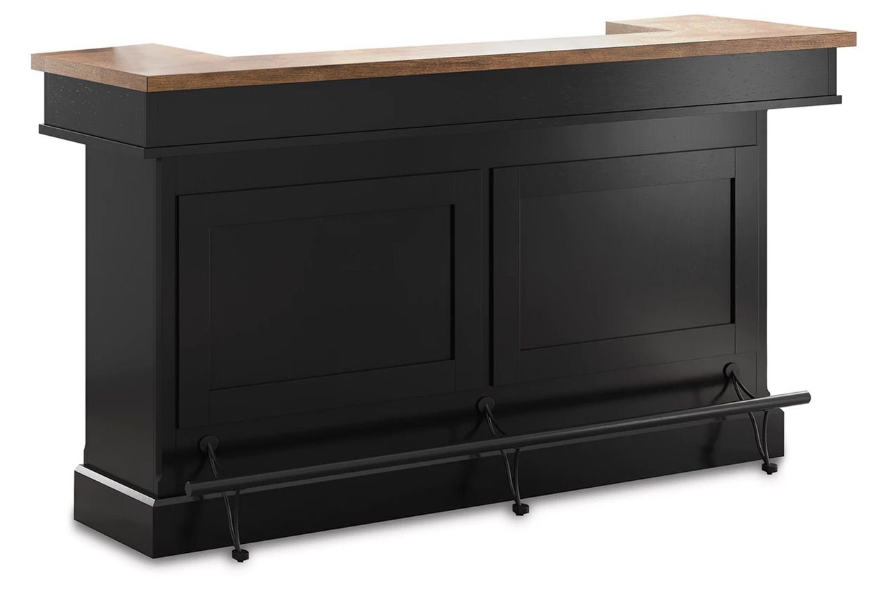 Wildenauer 78 Inch Bar In Brown and Black D63465