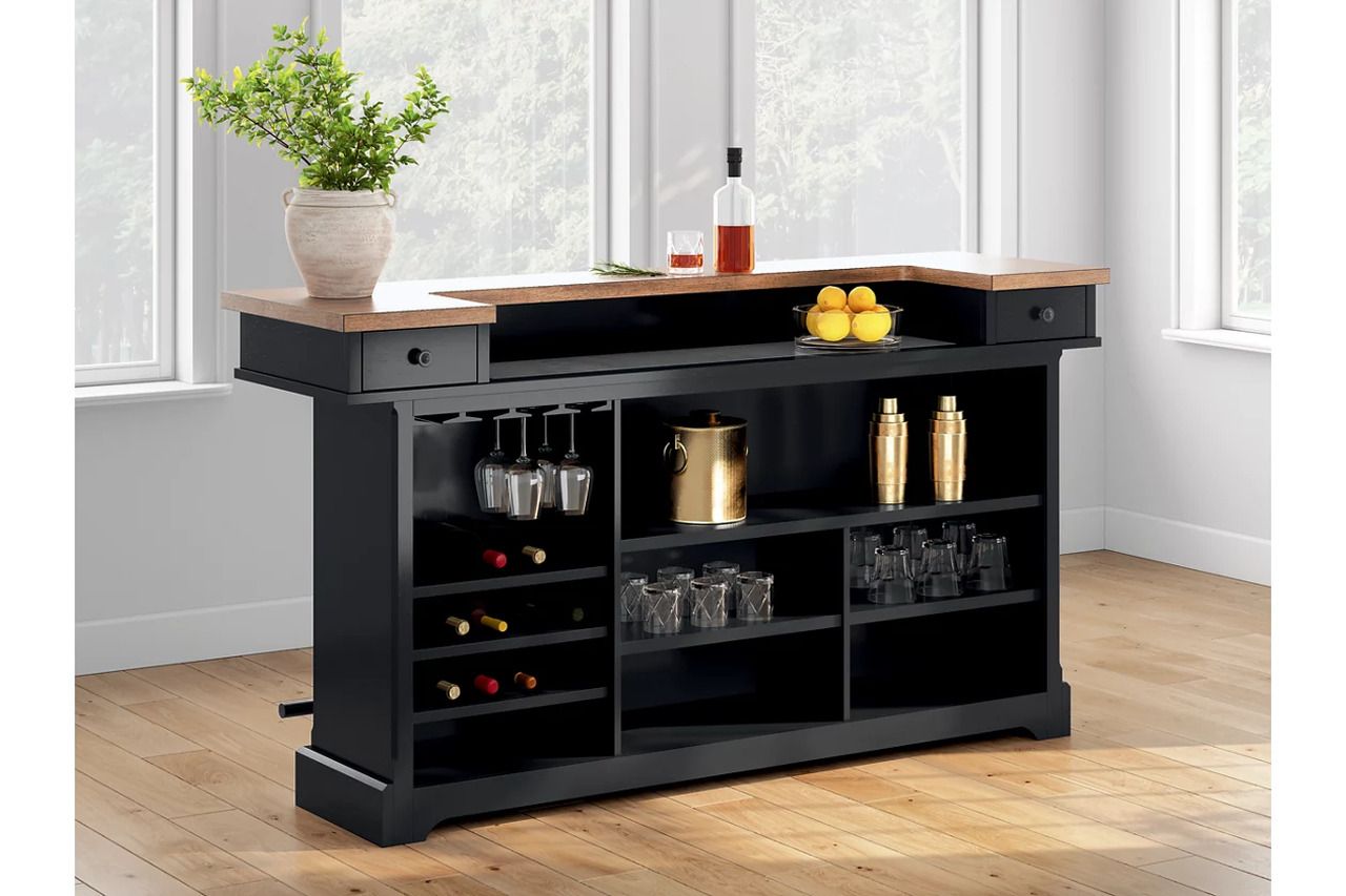 Wildenauer 78 Inch Bar In Brown and Black D63465