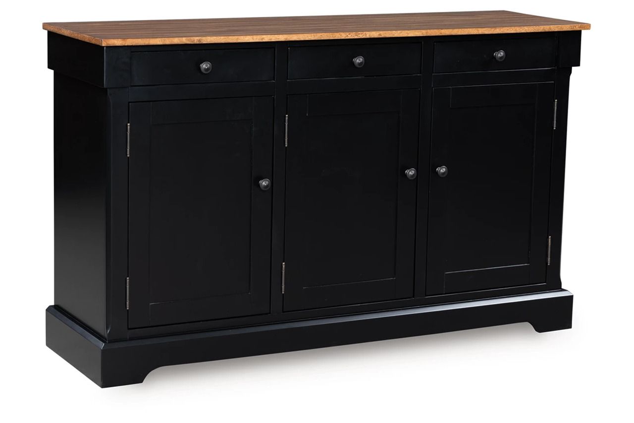 Wildenauer Dining Buffet In Brown and Black D63480